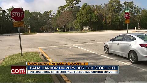 Neighbors urge officials to install a stoplight at a Palm Harbor intersection