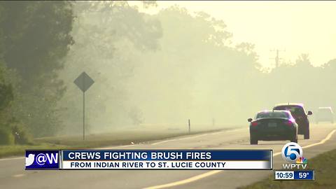 Crews search for hot spots as Treasure Coast wildfires torch hundreds
