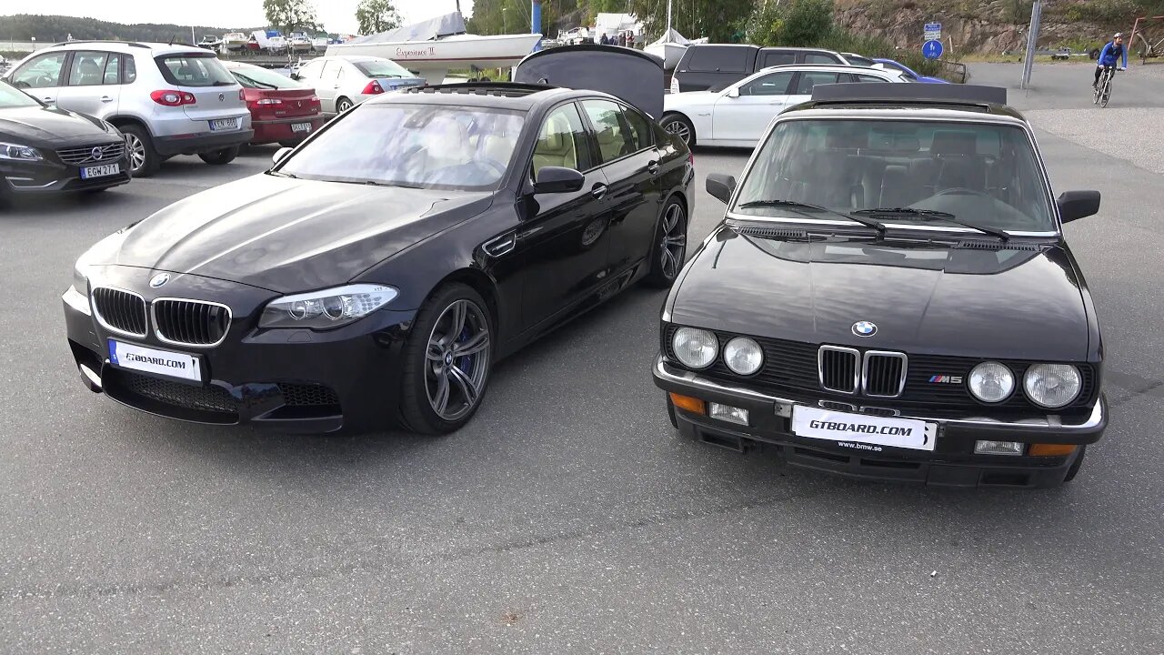 A little old BMW M5 or a very old BMW M5? BMW M5 1987 E28 vs M5 2011 F10