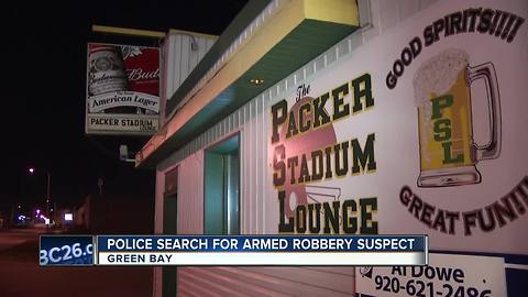 Packer Stadium Lounge Bar and Grill robbed, suspect sought