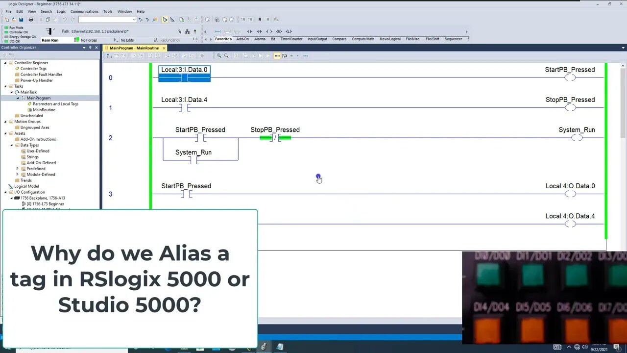 RSLogix 5000 Tag Structure - Why do we Alias Tags Studio 5000