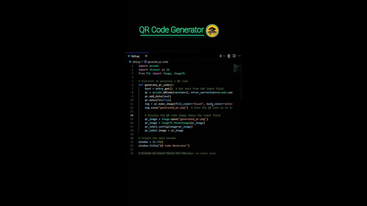 #Qr code generator any application