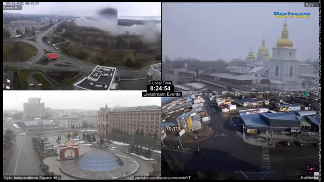 Ukraine Live Camera - Multiple View Points [Russian Invasion]