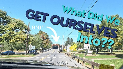 Journey To Gettysburg: A Surprising Encounter With A Low Covered Bridge! (prepping for full-time)