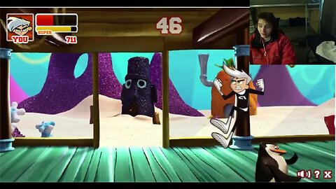 Skipper The Penguin VS Danny Phantom In A Nickelodeon Super Brawl 2 Battle With Live Commentary