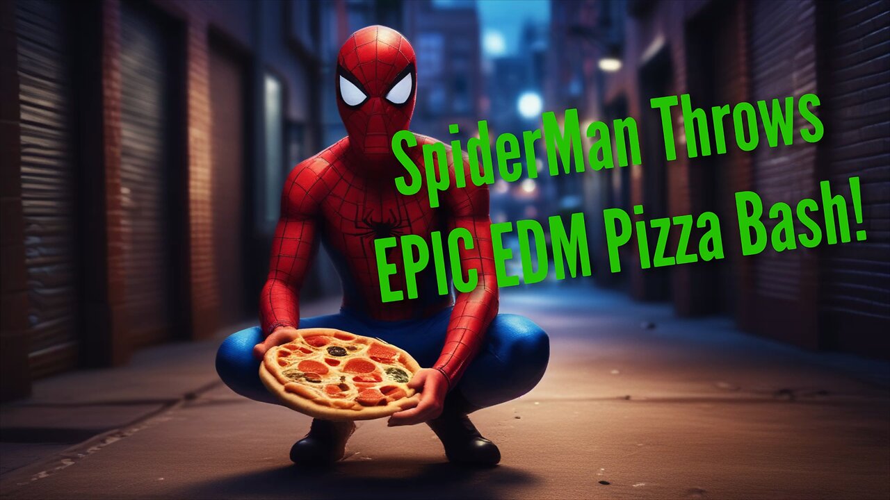 SpiderMan Throws EPIC EDM Pizza Bash!