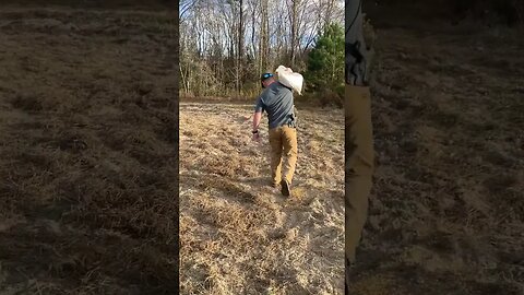 Man gets hit by hog turd!