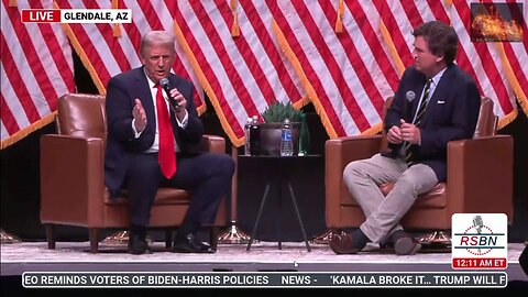 President Trump Headlines Tucker Carlson Live Tour Oct 31 2024