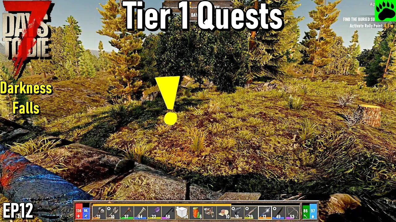 7 Days to Die Darkness Falls Tier 1 Questing EP12