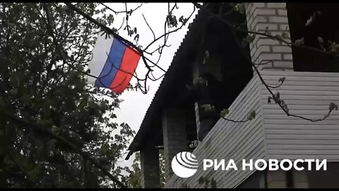 In the village of Kazachy Camps in the Kherson region, the Ukrainian flag was removed from the administration and the Russian flag was hoisted instead