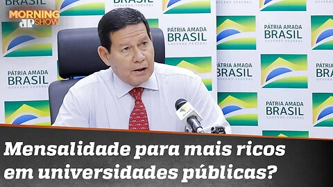 Mourão, Marx e o debate sobre mensalidade em universidade pública