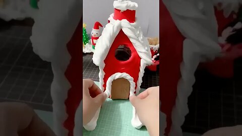 DIY Santa House #clayart #claycraft #claysculpture #diy #diycrafts #clay