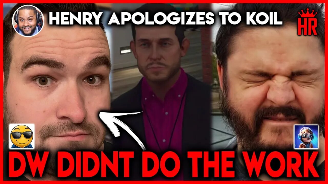 Nopixel Koil Alleges Danny DW Tracey did not complete the work Henry Resilient Apologizes to Koil