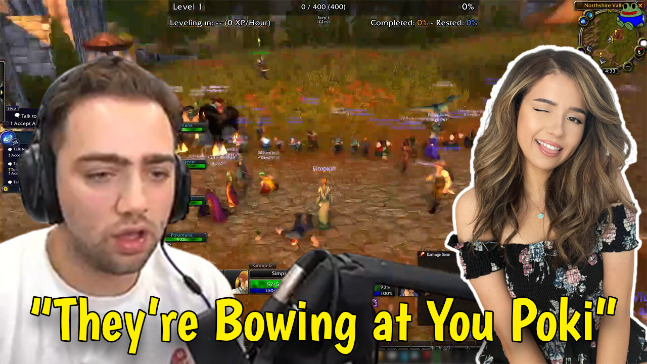 Mizkif Teaches Pokimane How to Play WoW!!