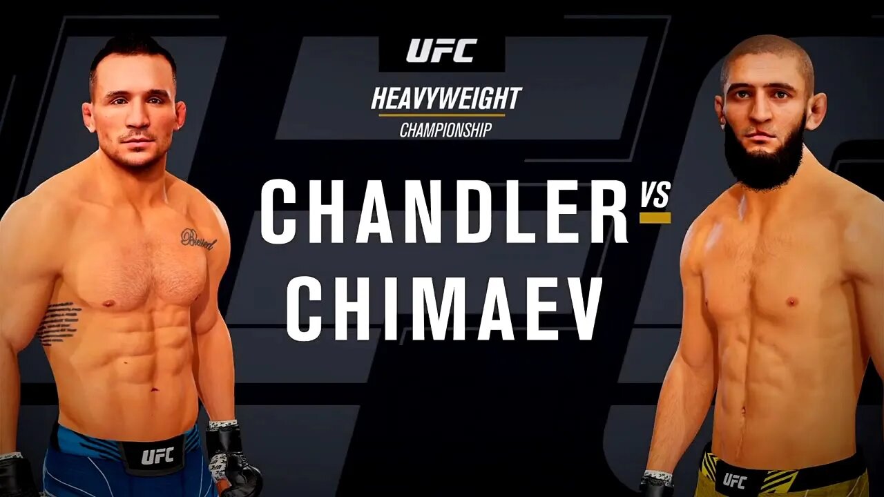 EA Sports UFC 4 Gameplay Khamzat Chimaev vs Michael Chandler