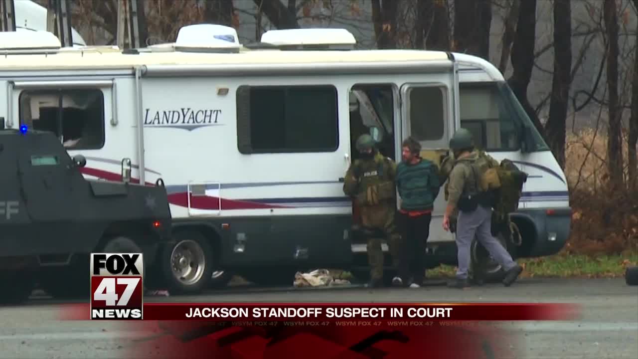 Jackson standoff suspect in court