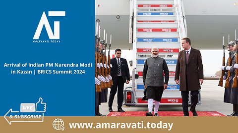 Arrival of Indian PM Narendra Modi in Kazan | BRICS Summit 2024 | Amaravati Today