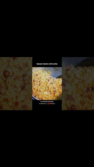 BACON RISOTTO WITH WINE #vilmakitchen