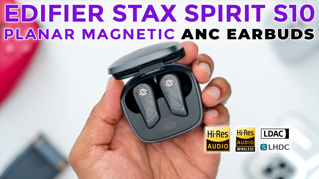 PRISTINE Audio! Planar Magnetic Earbuds With ANC | Edifier Stax Spirit S10 Review 🎶 🎧