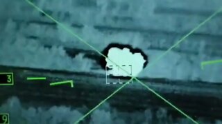 Watch Russian missile destroy a Ukrainian armored vehicle.