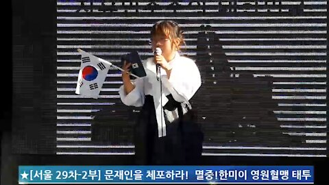 ★[서울 29차-02부] 멸중!한미이 영원혈맹 태극기대반격 구국투어 (태투!) [태평TV] 180721 토