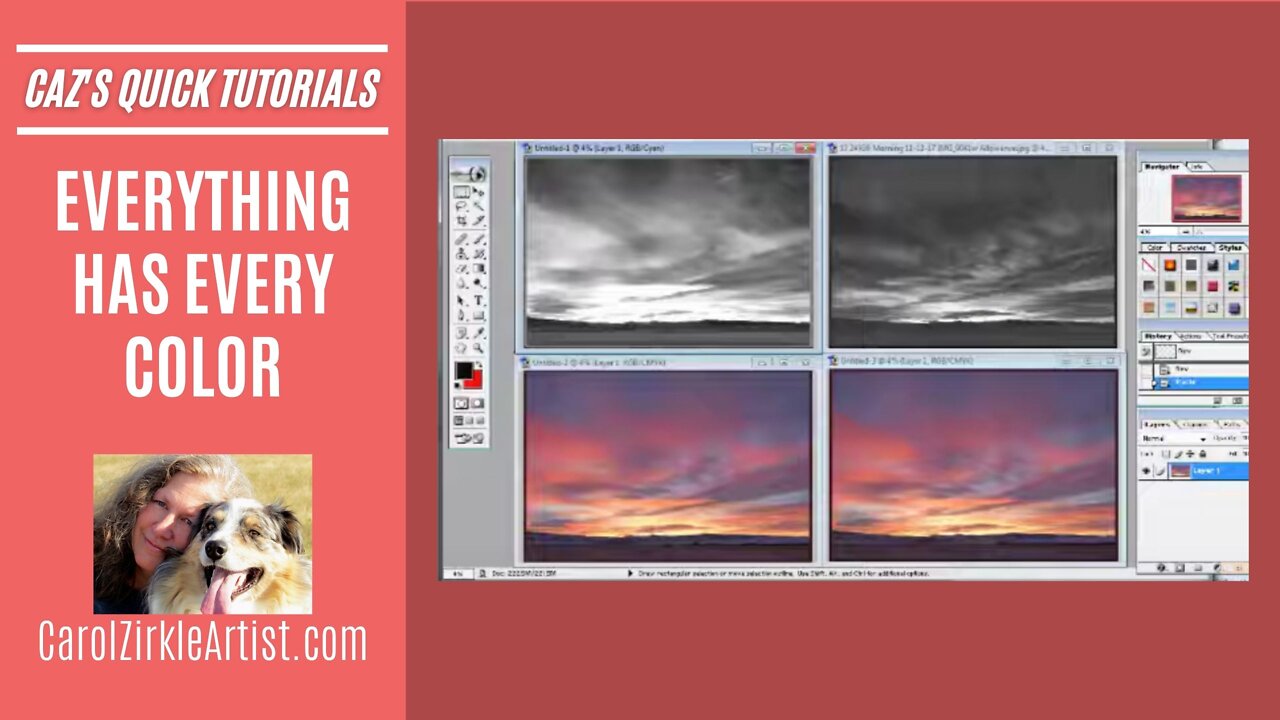 QUICK ART TUTORIAL | Everything Has Every Color | Carol Zirkle Montana Artist