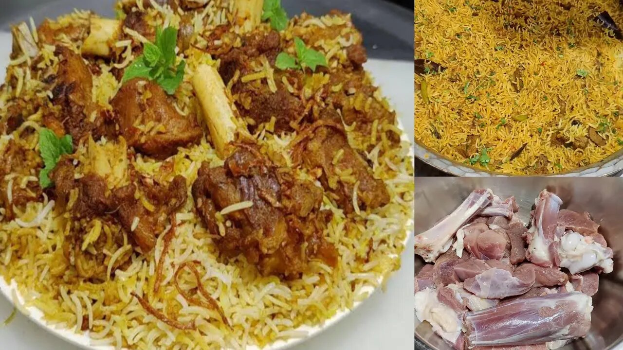 Restaurant style Mutton dum Biryani recipe | mutton dum biryani | mutton biryani recipe