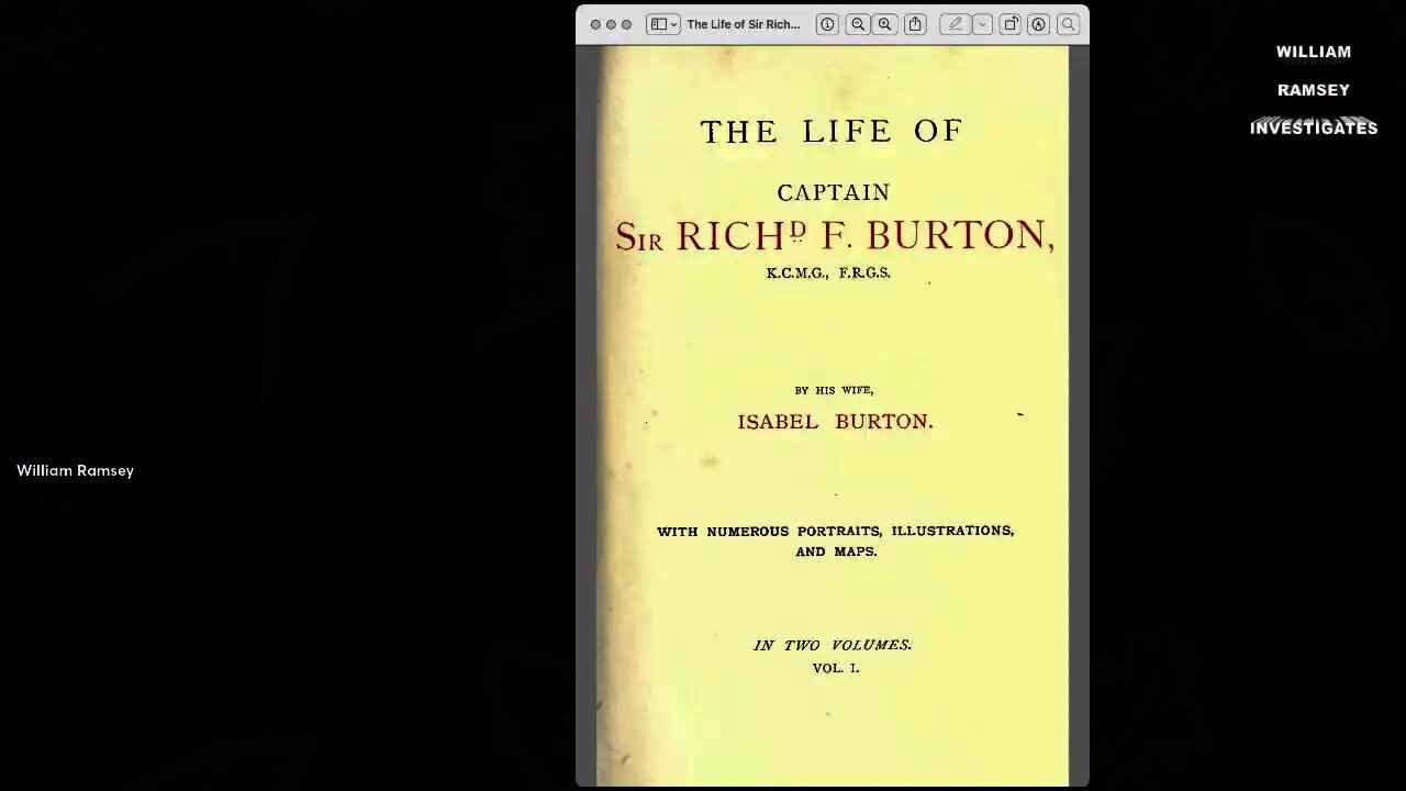 The Life of Sir Richard Burton by Isabel Burton, vol. 1, Chapter 8.