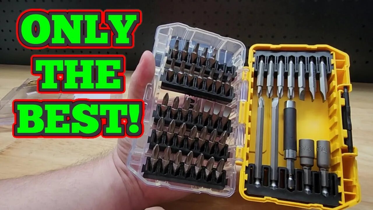 These DeWALT Tough Case Bit Sets Are Amazing!