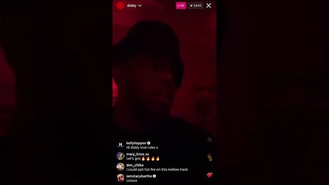 P DIDDY IG LIVE: Diddy In A Loving Mood & And Is Ready To Take Over 2023 With Love Music (20-01-23)