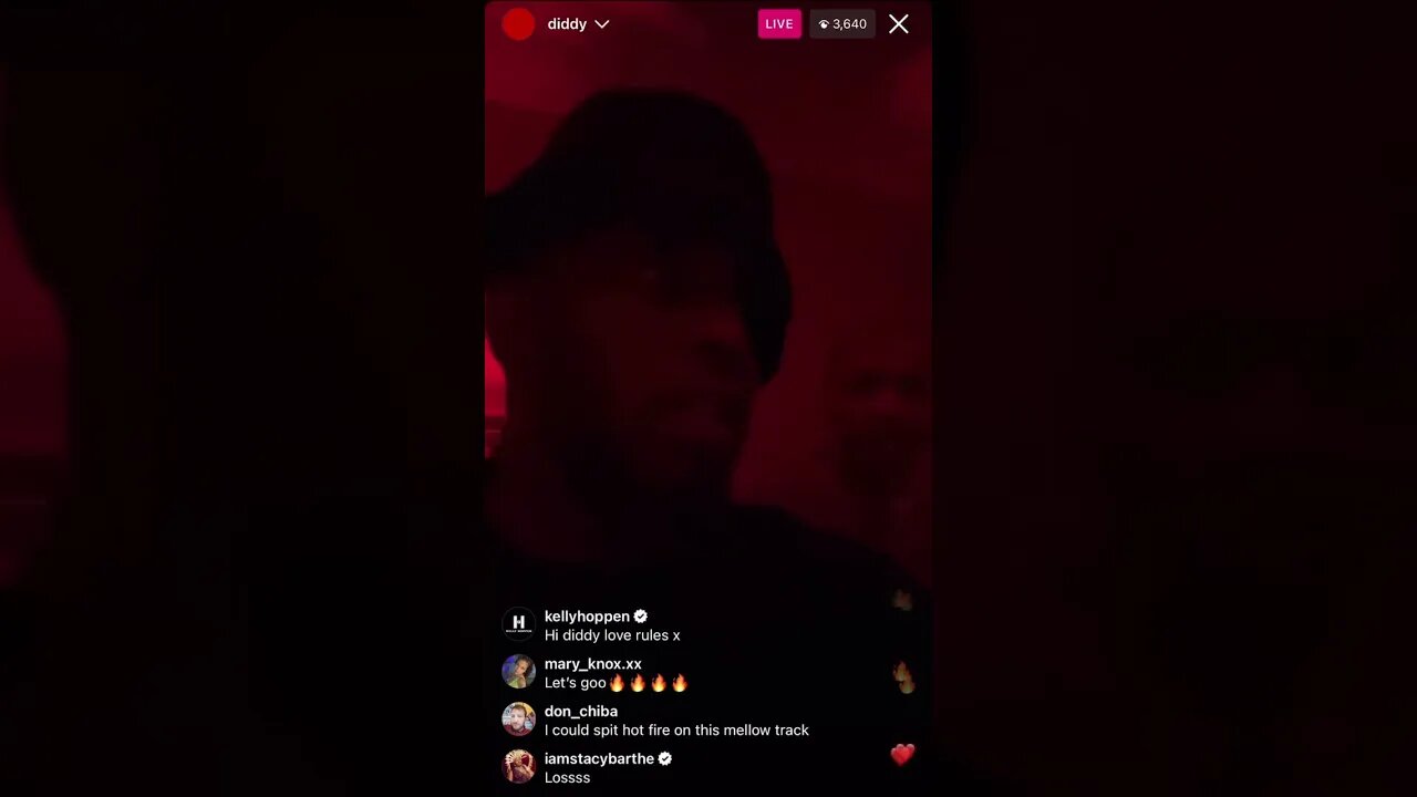 P DIDDY IG LIVE: Diddy In A Loving Mood & And Is Ready To Take Over 2023 With Love Music (20-01-23)