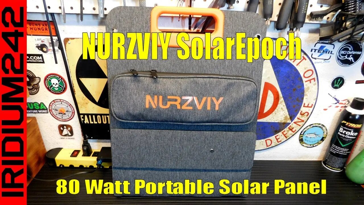 Harness Solar Anywhere - NURZVIY SolarEpoch 80 Watt Portable Solar Panel