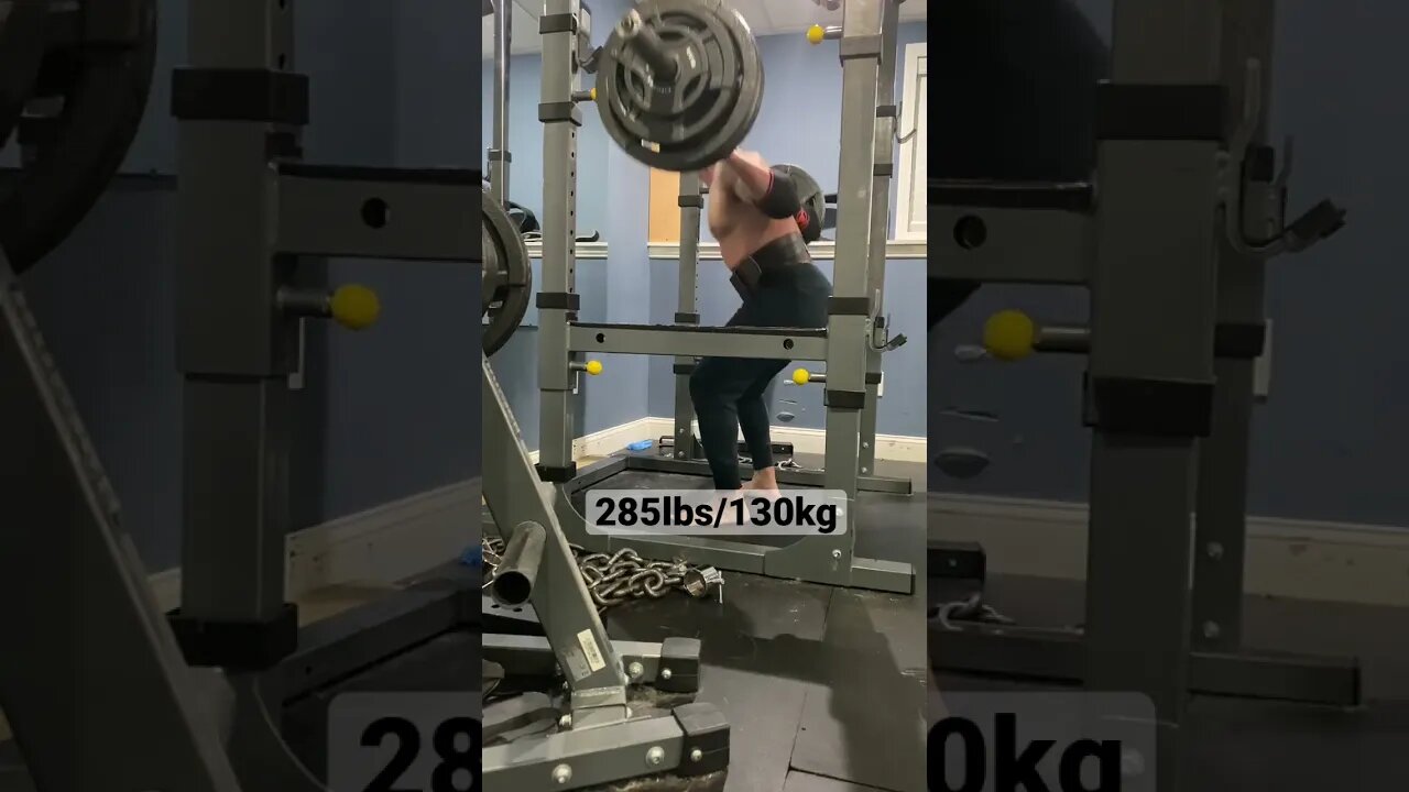 Squat 285lbs/130kg 5x5 working toward 315lbs