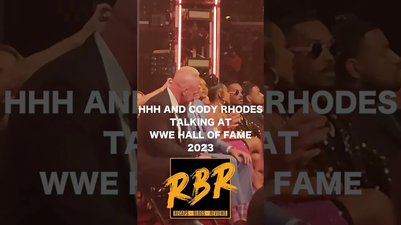 HHH AND CODY RHODES TALKING AT WWE HALL OF FAME 2023 #SHORTS