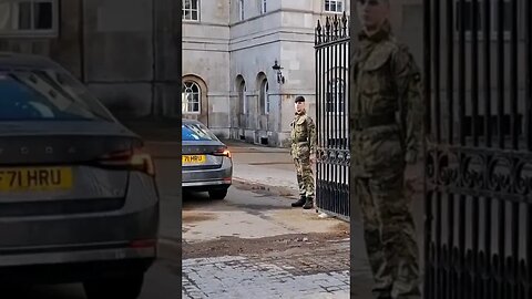 Guard saluts High ranking officer's #horseguardsparade