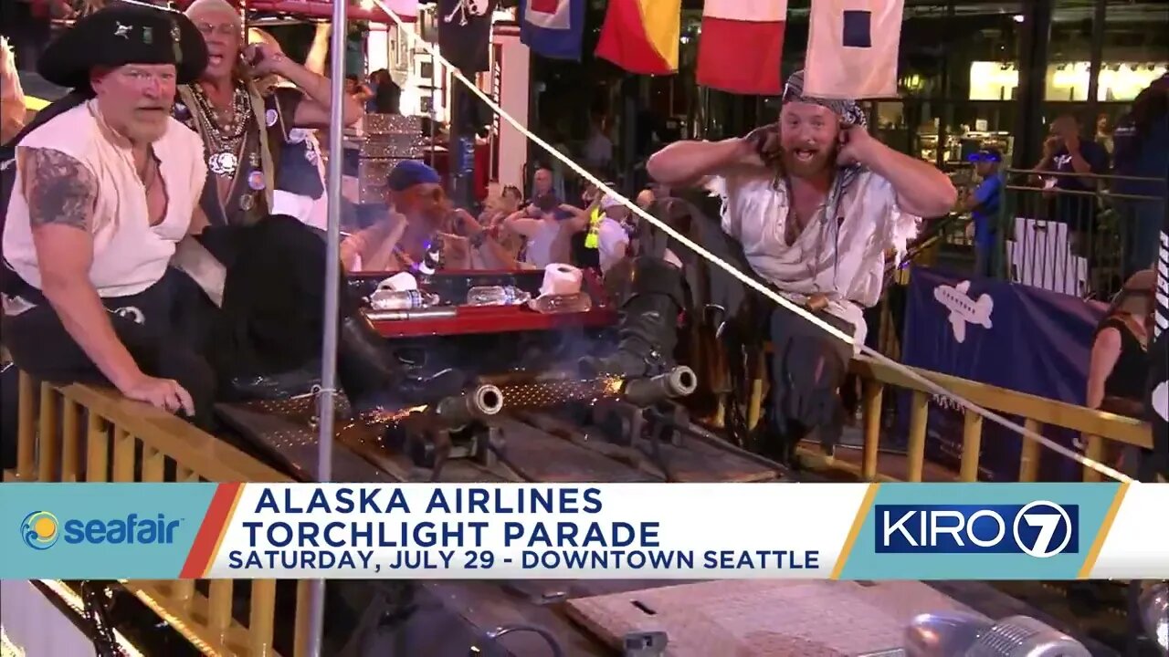 SeaFair Alaska airlines Torchlight Parade!