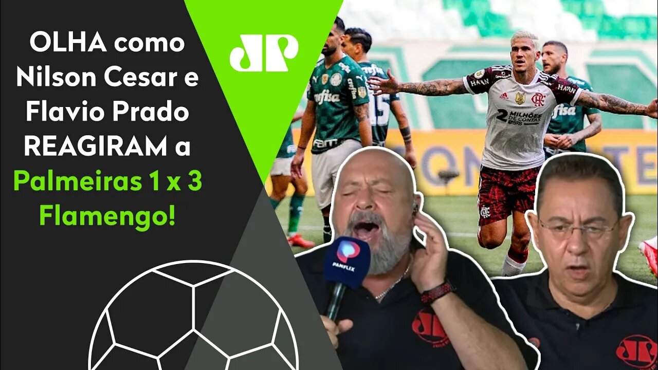 "NOSSA!" OLHA como Nilson Cesar e Flavio Prado REAGIRAM a Palmeiras 1 x 3 Flamengo!