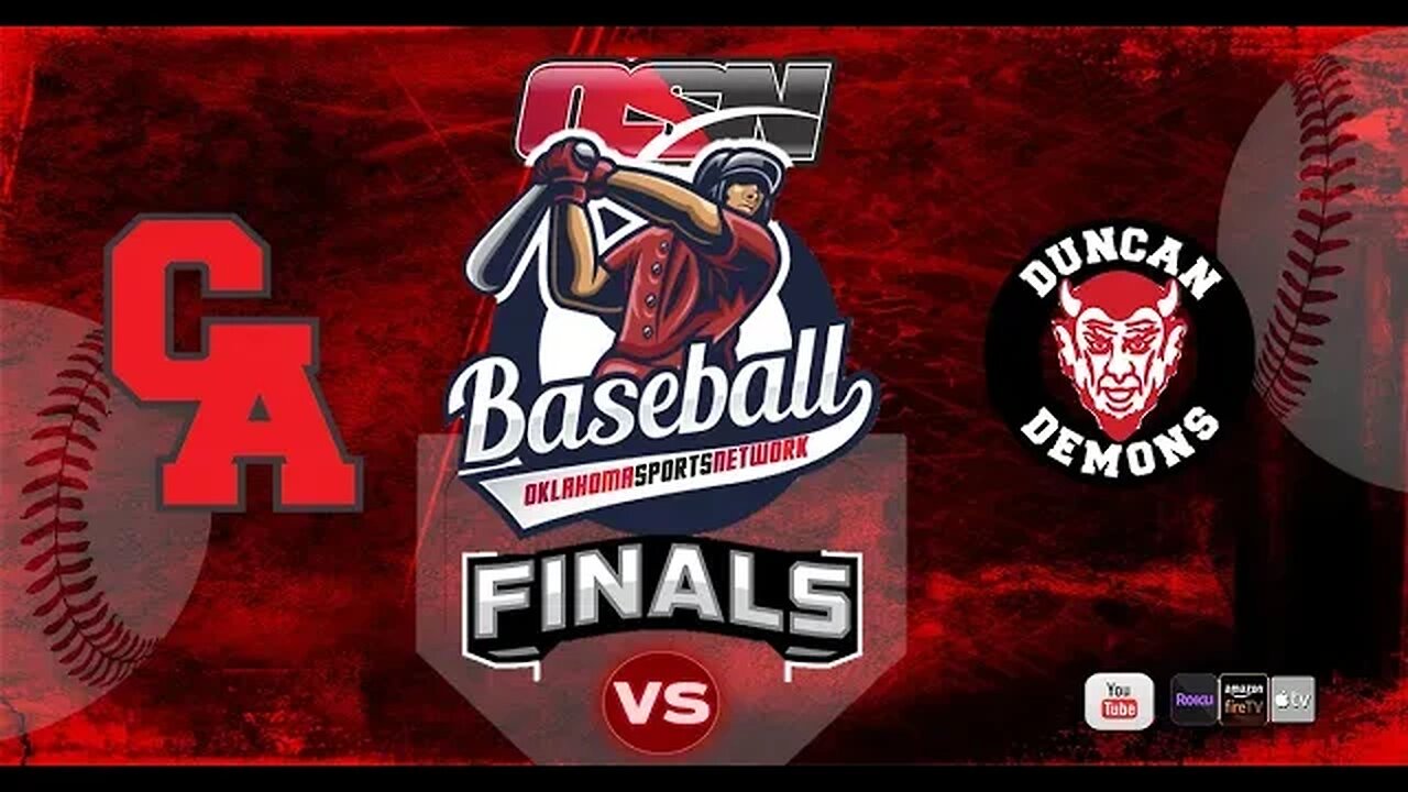 🔴LIVE OSSAA Regional Baseball Final -Carl Albert vs Duncan 2023