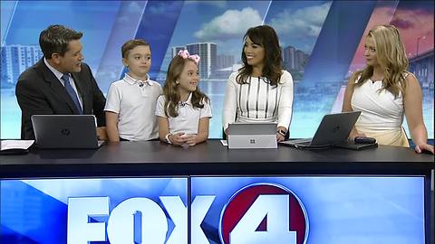 Take your kids to work day: The Shaw kids visit Fox 4 Morning News