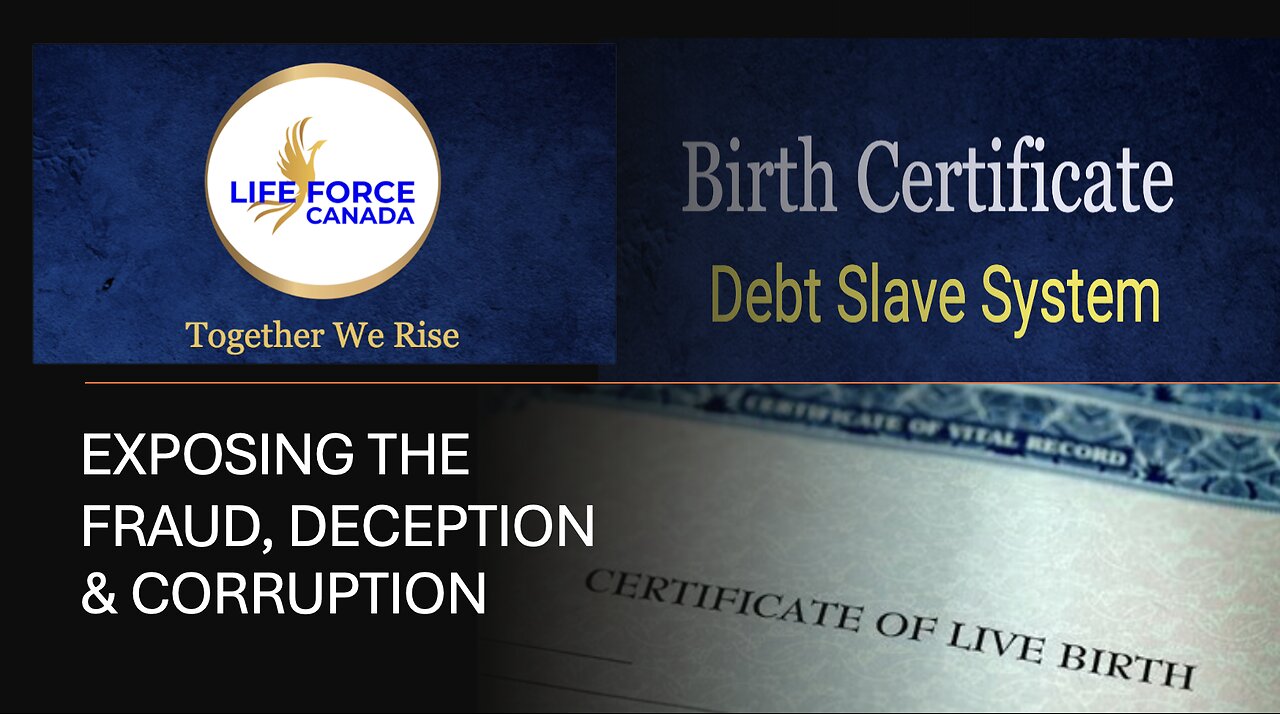 Birth Certificate Debt Slavery System