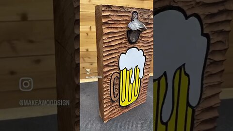 It’s beer 30! #woodworking #beer #customwoodwork #artist #woodcarving #handmade #woodart #wood