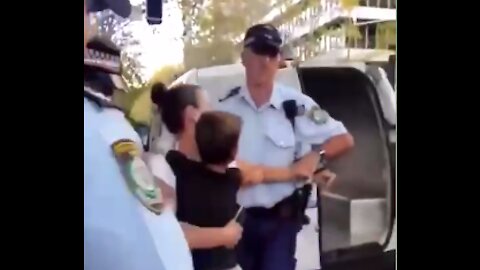 HEARTBREAKING Australia mother being RIPPED apart from her CRYING SON