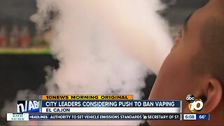 El Cajon to consider city ban on vaping