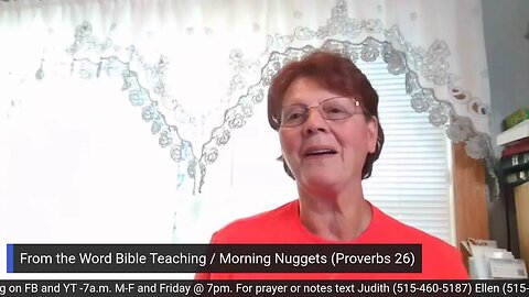 From the Word Bible Teaching / Morning Nuggets (7/28/23)