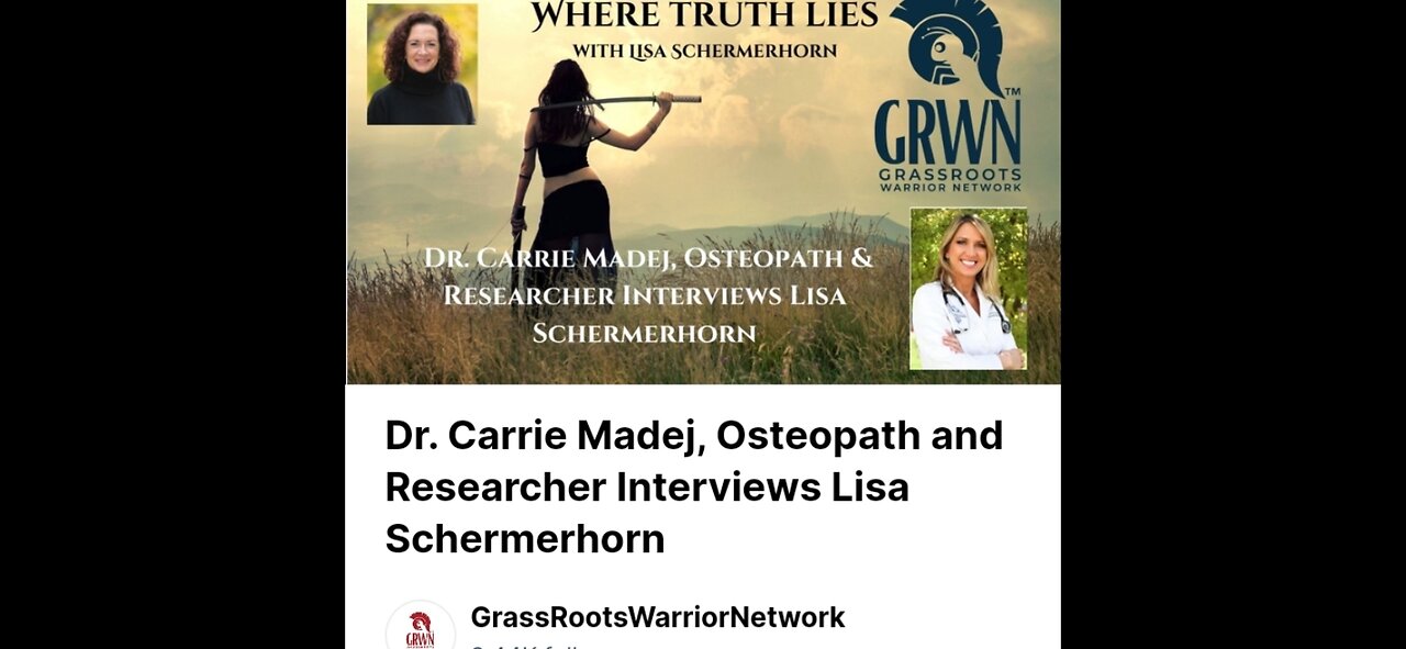 DR. CARRIE MADEJ : OSTEOPATH AND RESEARCH INTERVIEWS