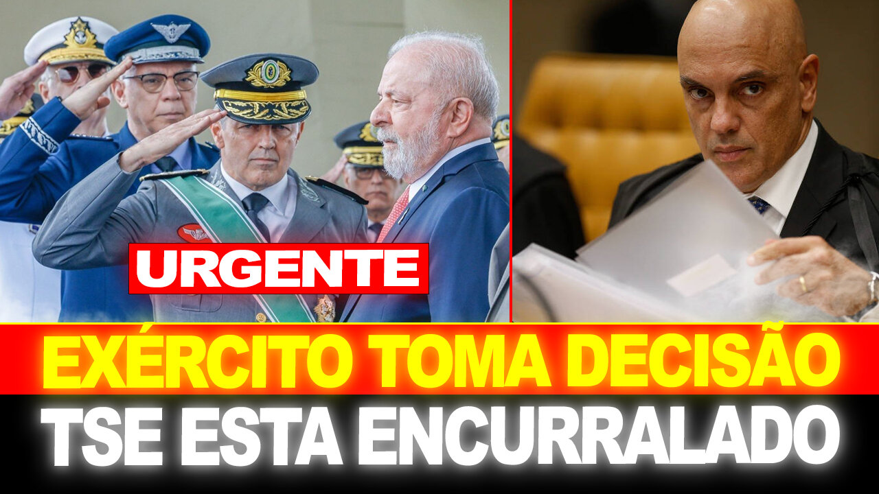 BOMBA !! EXÉRCITO TOMA DECISÃO INACREDITÁVEL !! TSE SE DESESPERA !!!