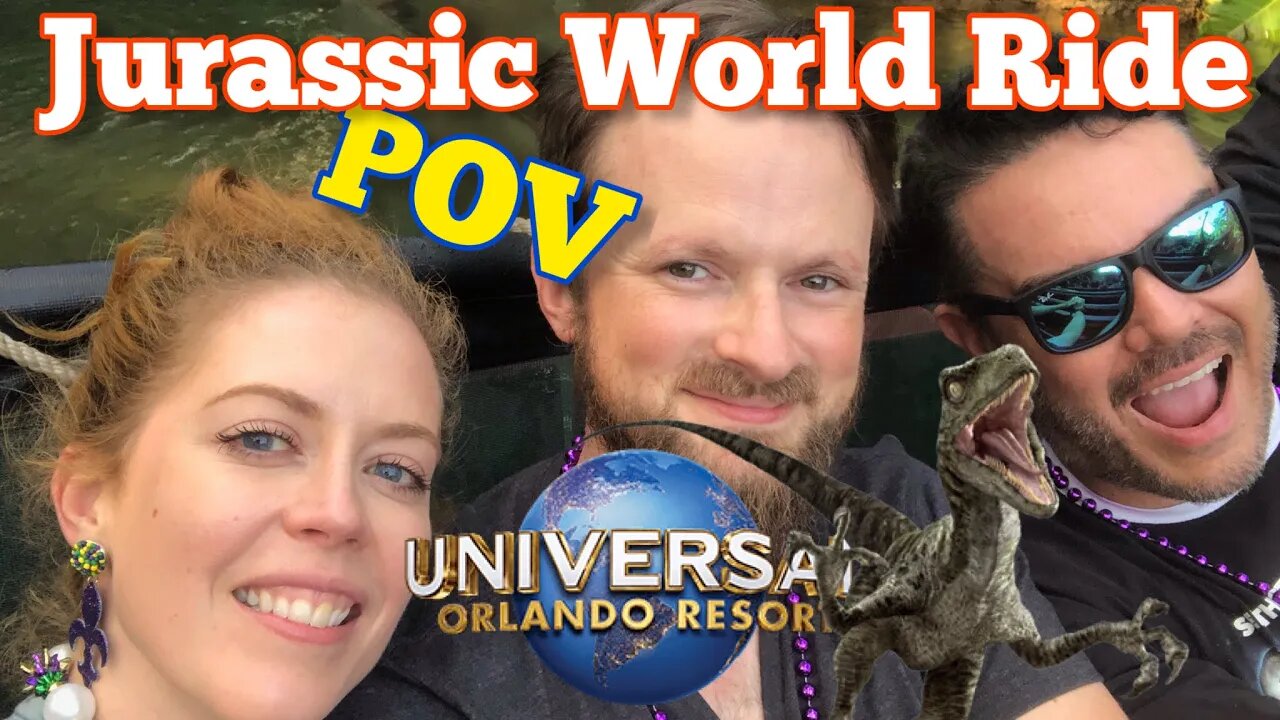 Universal Studios Orlando, Jurassic World Ride POV! Chrissie Mayr, Ryan Kinel, Drunk3PO!