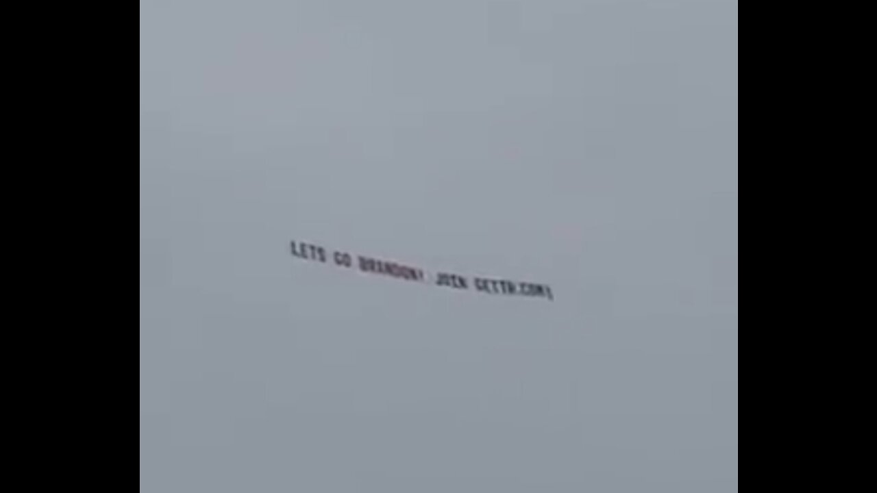 Let's Go Brandon Banner Flies Over Trump Rally in Iowa