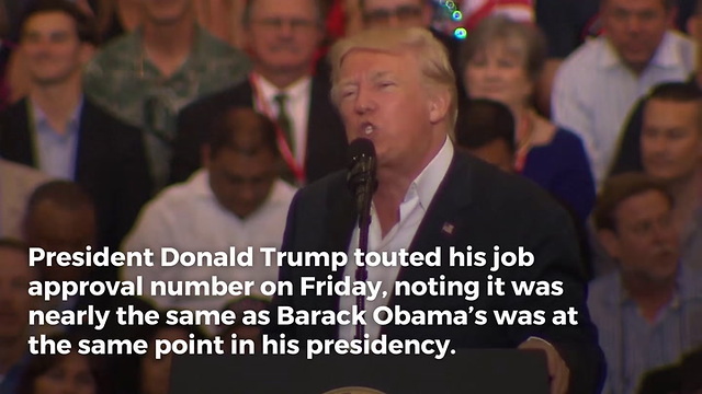 Media Reporting on ‘Low’ Trump Approval Rating, then Trump Points Out a Fact from Obama’s Past President