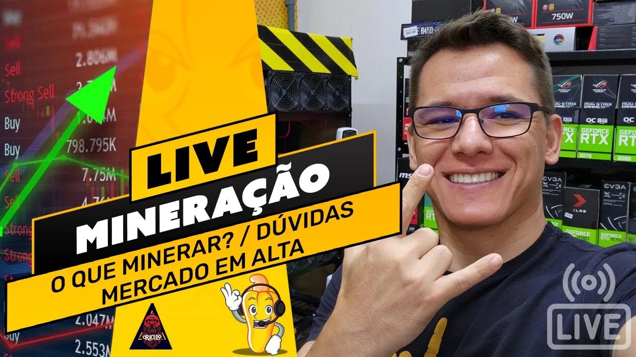 📽️ LIVE! BATE PAPO E TIRA DÚVIDAS - MINERAR O QUE? / MERCADO EM ALTA / TIRA DÚVIDAS